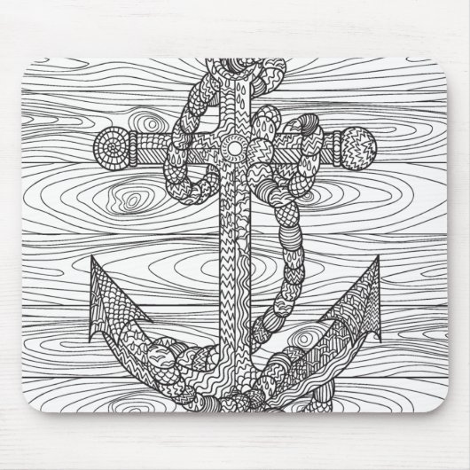 Art-Anker und Seil Mousepad (Vorne)