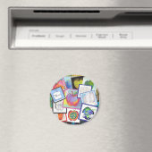 Art Apple Collage Magnet (In Situ (Geschirrspüler))