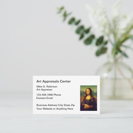 Art Appraiser and Appraisal Service Visitenkarte (Stehend Vorderseite)