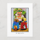 'Art Appreciation' Art Lovers Cat Personalisiert Postkarte (Vorderseite)