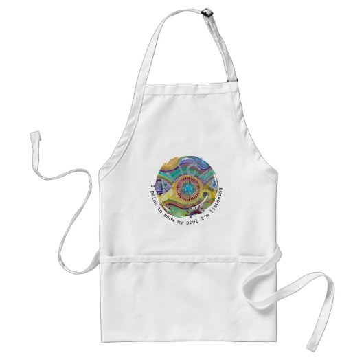 ART Apron with original art and quote Schürze (Vorne)