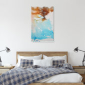 Art Aquarell Tree Handgemalte Tinte Leinwanddruck (Insitu (Schlafzimmer))