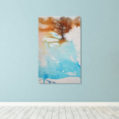 Art Aquarell Tree Handgemalte Tinte Leinwanddruck (Insitu (Holzboden))
