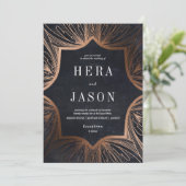 Art Art Nouveau Holzkohle und Bronze - Einladung (Stehend Vorderseite)