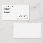 Art Assessment of Business Cards Visitenkarte (Vorne/Hinten)