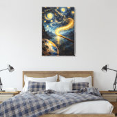 Art at Your Fingertips – Celestial Brush & Palette Leinwanddruck (Insitu (Schlafzimmer))