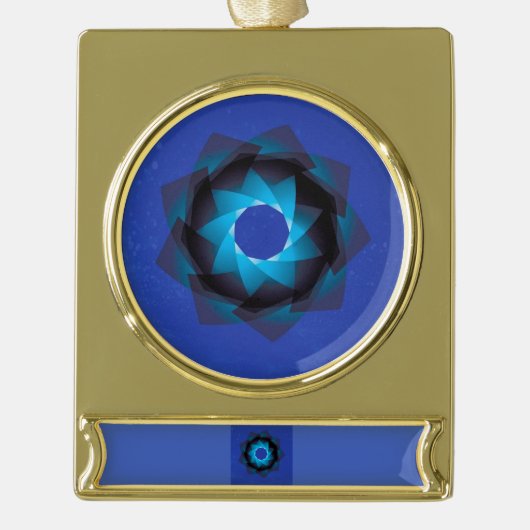 Art Banner Banner-Ornament Gold (Vorderseite)