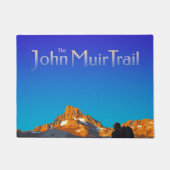 Art - Banner Peak - John Muir Trail Text Fußmatte (Vorderseite)