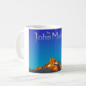 Art - Banner Peak - John Muir Trail Text Kaffeetasse (Vorderseite Links)