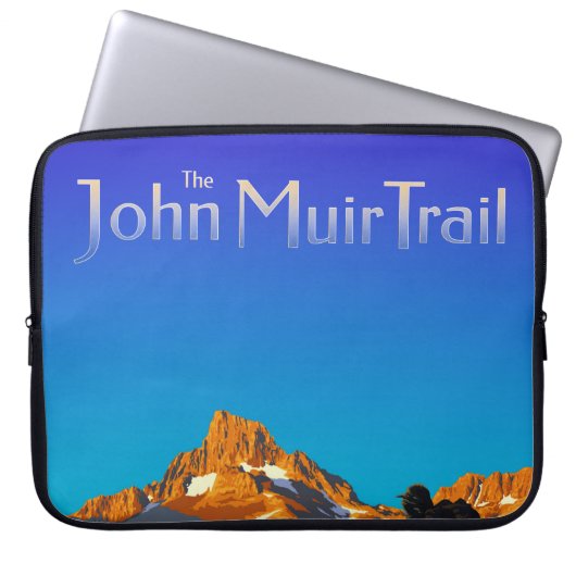 Art - Banner Peak - John Muir Trail Text Laptopschutzhülle (Vorderseite)