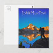 Art - Banner Peak - John Muir Trail Text Postkarte (Vorne/Hinten)