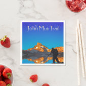 Art - Banner Peak - John Muir Trail Text Serviette (Beispiel)
