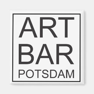ART & Bar Potsdam Magnet Button by ARTCommerz