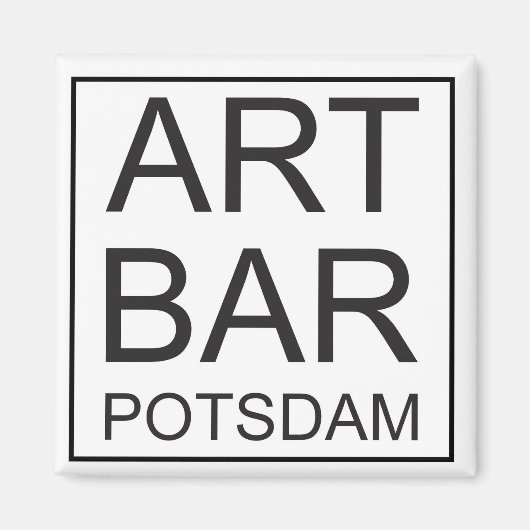 ART & Bar Potsdam Magnet Button by ARTCommerz (Vorne)