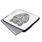 Art-Bärn-Kopf Laptopschutzhülle (Vorne Knopf)