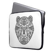 Art-Bärn-Kopf Laptopschutzhülle (Vorderseite Links)