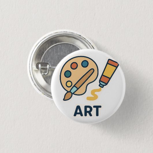 Art Betrifft: Farbpalette und Pinsel Button (Vorne & Hinten)