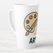 Art Betrifft: Farbpalette und Pinsel Milchtasse (Linke Ecke)