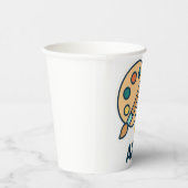 Art Betrifft: Farbpalette und Pinsel Pappbecher (Rechts)