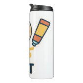 Art Betrifft: Farbpalette und Pinsel Thermosbecher (Nach rechts gedreht)