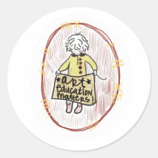 Art Bildung Matches Sticker (Vorderseite)