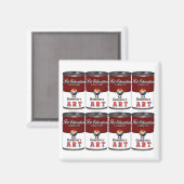 Art Bildung, Pop Art - Magnet (Vorderseite/Rückseite)