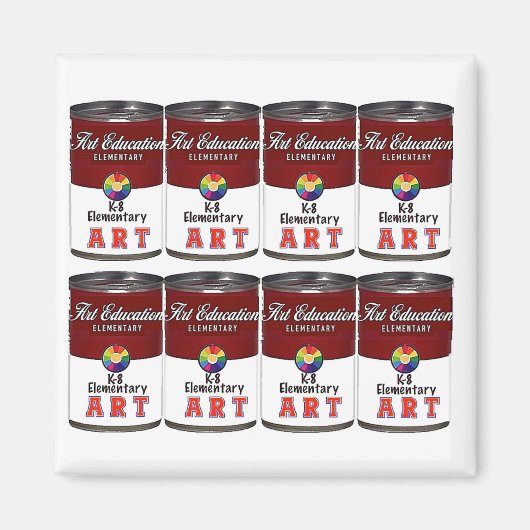 Art Bildung, Pop Art - Magnet (Vorne)