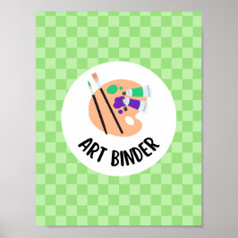 art binder insert - teacher organization poster