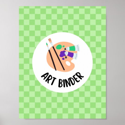 art binder insert - teacher organization poster (Vorne)