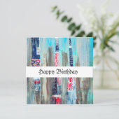 Art Birthday Card (Stehend Vorderseite)