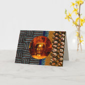 Art Birthday Card mit Buddha Karte (Gelbe Blume)