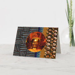 Art Birthday Card mit Buddha Karte
