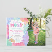 Art Birthday Einladung (Stehend Vorderseite)