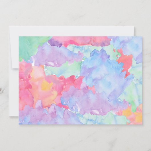 Art Birthday Einladung (Rückseite)