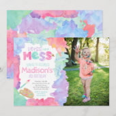 Art Birthday Einladung (Vorne/Hinten)