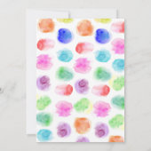 Art Birthday Einladung, Paint Birthday Einladung, Einladung (Rückseite)