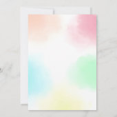 Art Birthday Einladung Party Malerei Girl Bday (Rückseite)