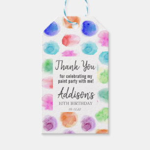 Art Birthday favorit tag , Paint Birthday favorit Geschenkanhänger