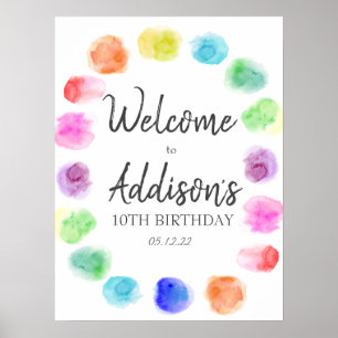 Art Birthday favorit tag , Paint Birthday favorit  Poster