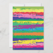 Art Birthday Party Einladung (Rückseite)