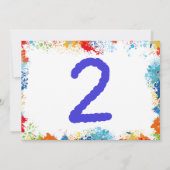 Art Birthday Party Einladung mit Foto (Rückseite)