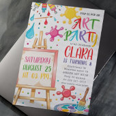 Art Birthday Party | Kunstmalerei Einladung