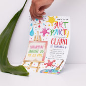 Art Birthday Party | Kunstmalerei Einladung