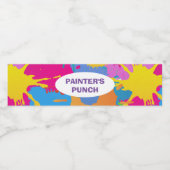 Art Birthday Party - Wasser/Cup/Drink Label Wasserflaschenetikett (Einzelnes Label)