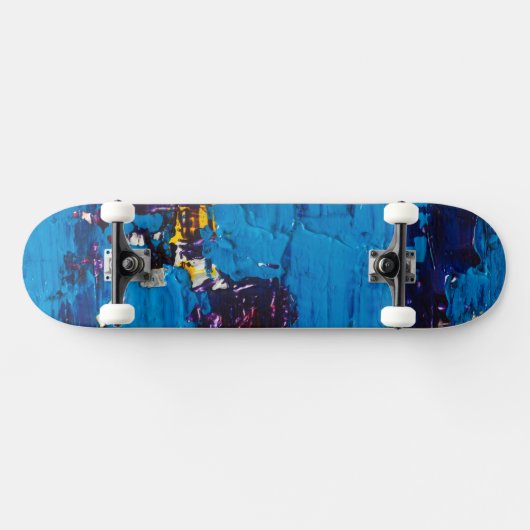 Art Blue Cool Skateboard (Horizontal)