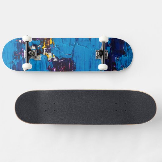 Art Blue Cool Skateboard (Horizontal)