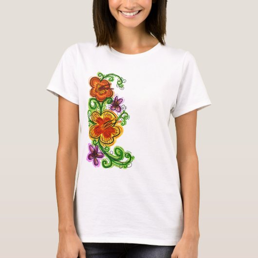 Art Blume Damen Shirt (Vorderseite)