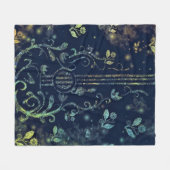 Art Blume Gitarre Fleece Blanket Romantik (Vorderseite (Horizontal))