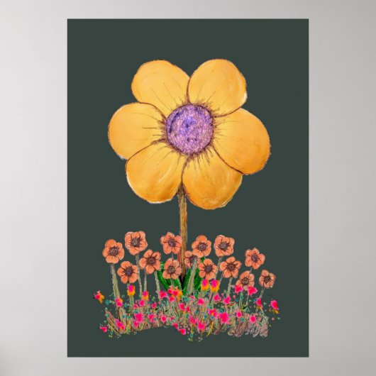 Art Blume Poster (Vorne)