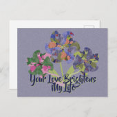 Art Blume Postkarte (Vorne/Hinten)